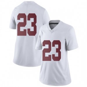 NCAA Women's Alabama Crimson Tide #23 Jarez Parks Stitched College Nike Authentic No Name White Football Jersey AY17M13GT